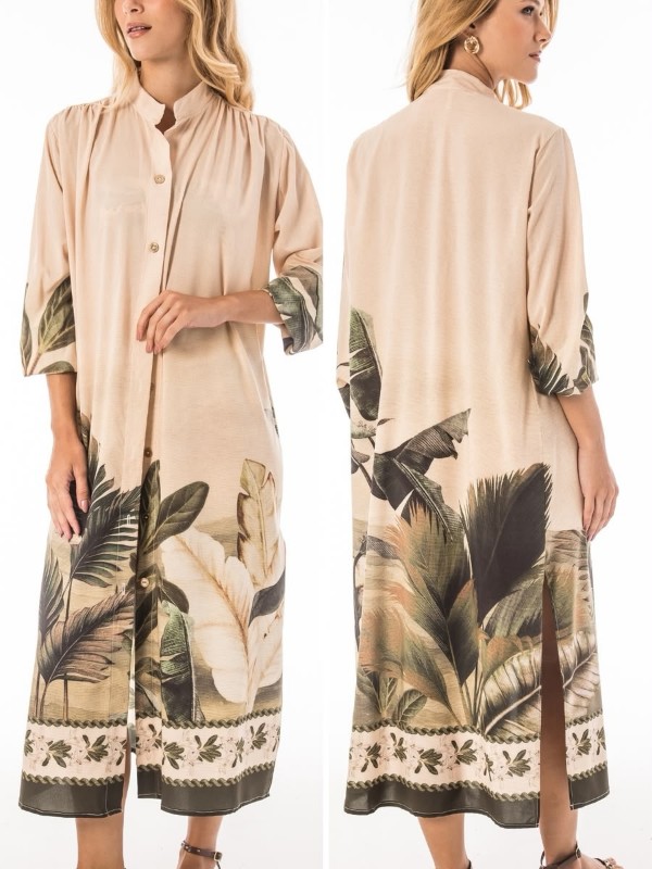 Saida de Praia vestido Midi