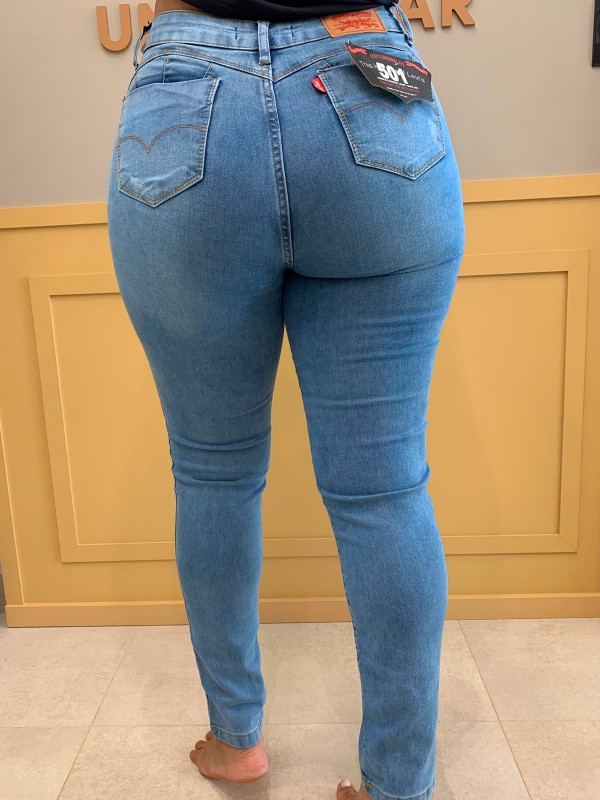 Calça jeans premium skinny feminina