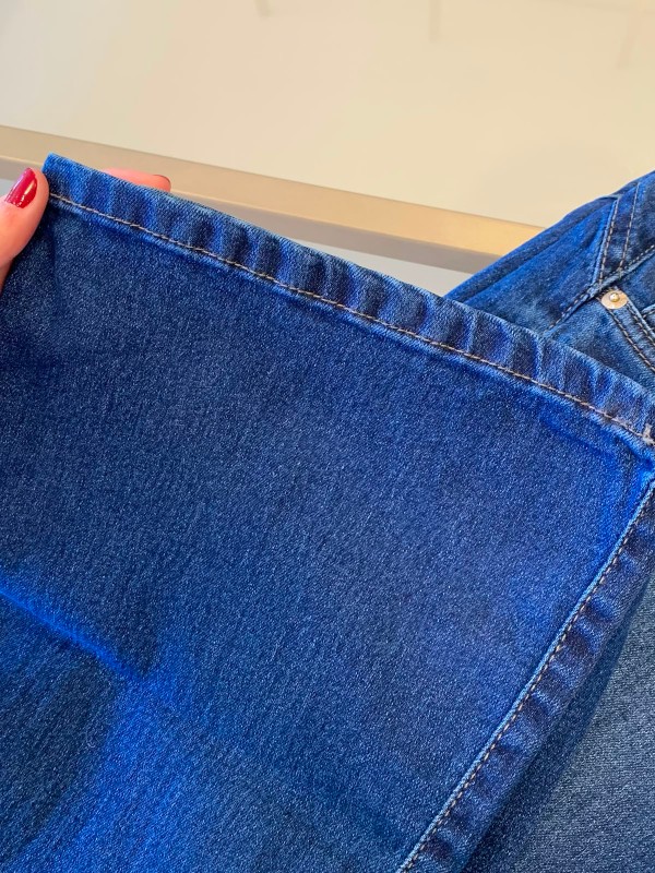 Calça jeans premium flare feminina